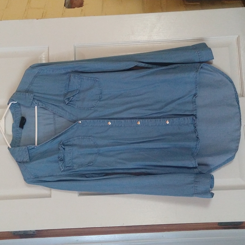 Women's jean button down